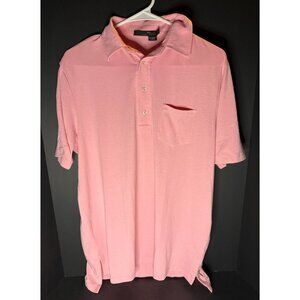 RLX Ralph Lauren Polo Mens M Pink Golf Performance Short Sleeve Shirt